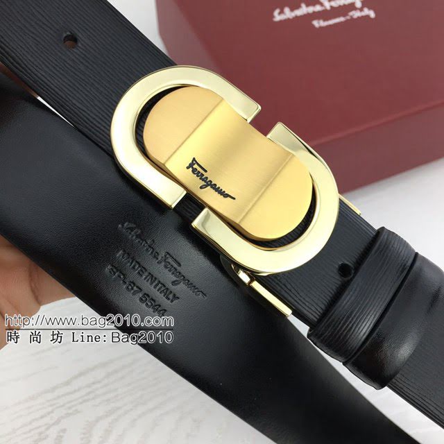 菲拉格慕男士皮帶 Ferragamo雙面牛皮爆款腰帶  jjp2220